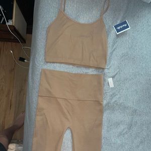 biker shirt and cami matching set